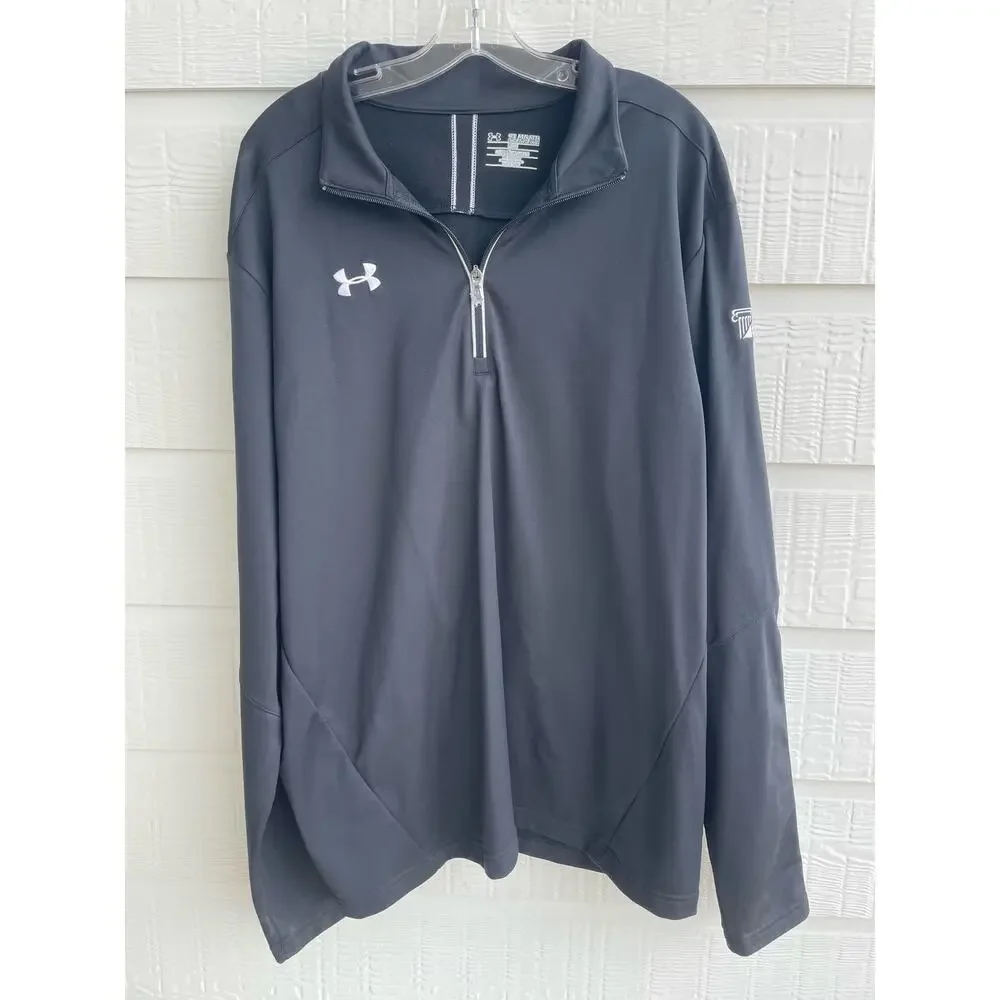 Under Armour black 3/4 zip pullover with CCFG logos 2XL - Picture 2 of 8